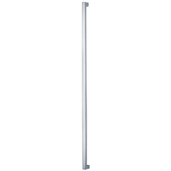 Center to Center Square Modern Cabinet Pull Bright Chrome 18"