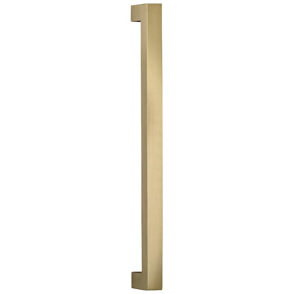 Square Modern Appliance Door Pull Antique Brass 12" Center to Center