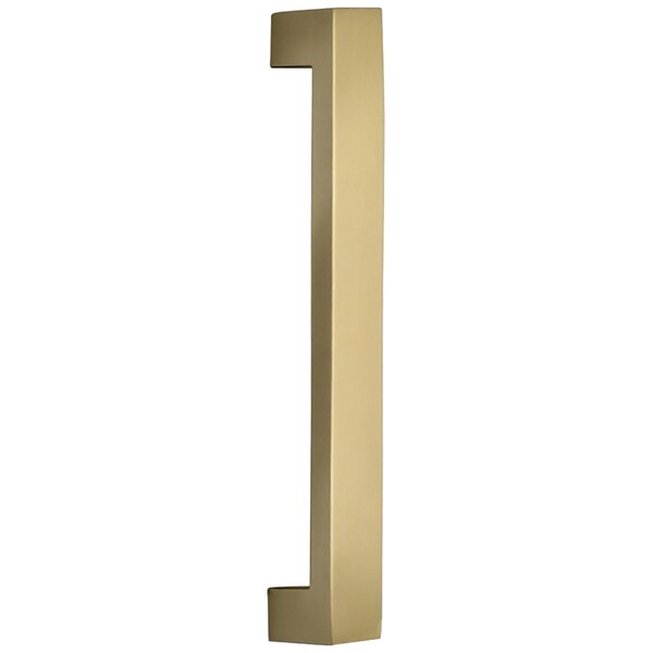 Center to Center Square Modern Cabinet Pull Bright Nickel 4"