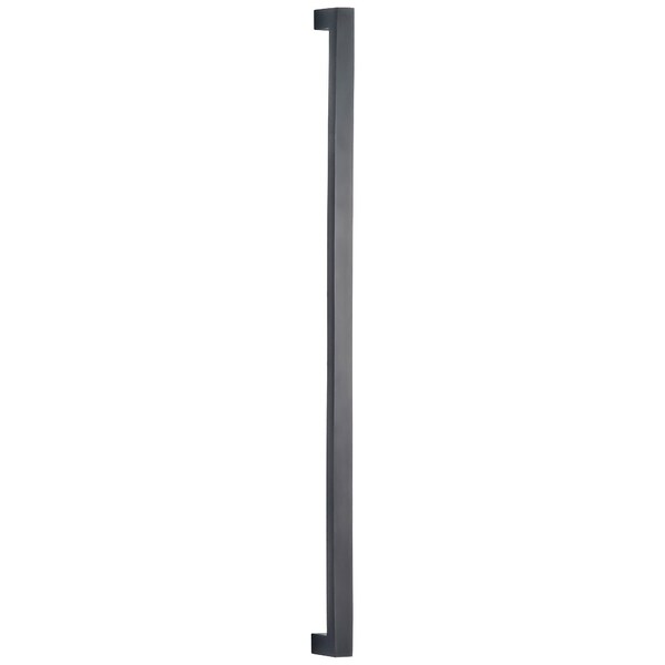 Square Modern Cabinet Pull Antique Brass 12" Center to Center