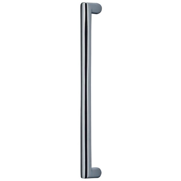 Center to Center Round Modern Cabinet Pull Bright Chrome 6"