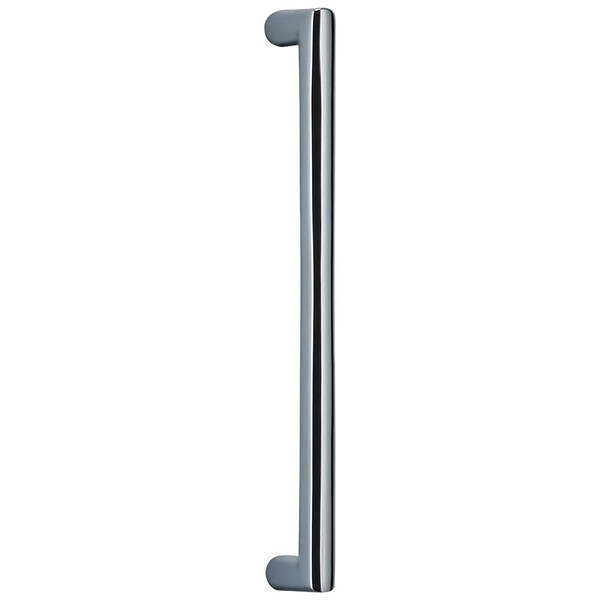 Center to Center Round Modern Cabinet Pull Bright Nickel 6"