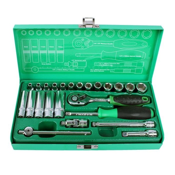 Socket Tool Set 24pc 1/4" Dr.