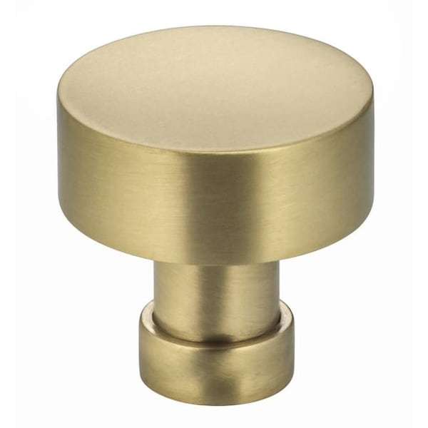 Diameter Round Cabinet Knob Satin Brass 1-1/4"