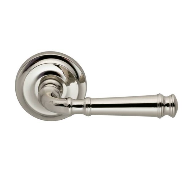 Lever 2-5/8" Rose Pass 2-3/8" BS T 1-3/8" Doors Bright Nickel 904