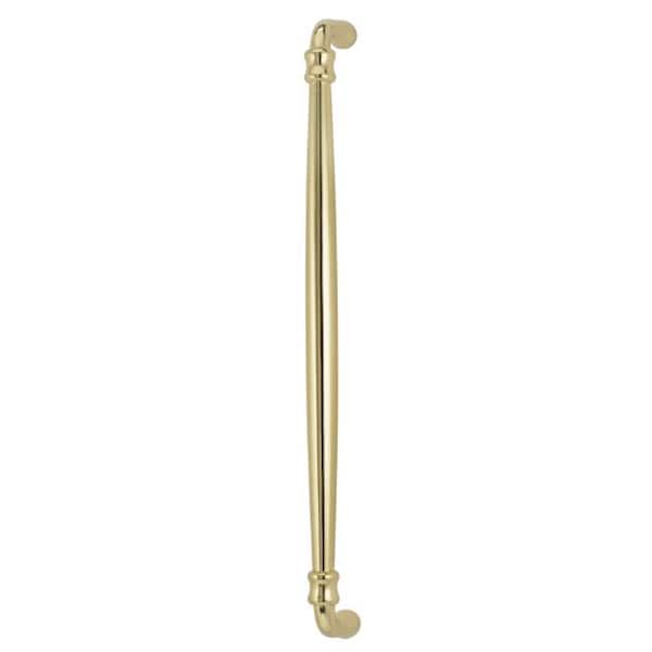 Center to Center Traditional Cabinet Pull Bright Brass 18"