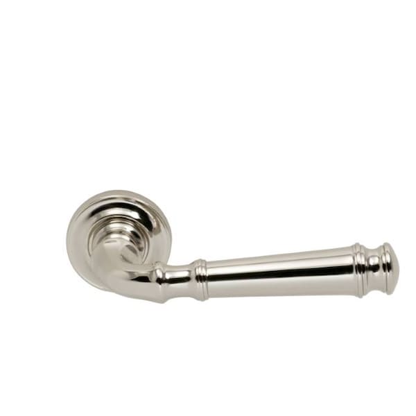 Lever 1-3/4" Rose Pass 2-3/4" BS T 1-3/4" Doors Bright Nickel 904