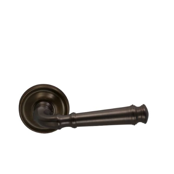 Lever with 2-3/16" Rose Single Dummy Unlacquered Antique Bronze 904