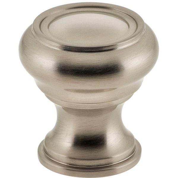 Traditional Cabinet Knob Satin Nickel 1-1/4"
