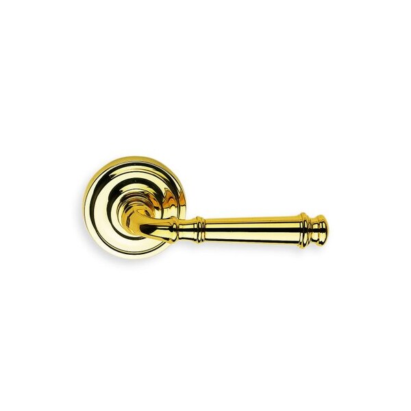Lever 2-3/16" Rose Pass 2-3/4" BS T 1-3/8" Doors Bright Brass 904