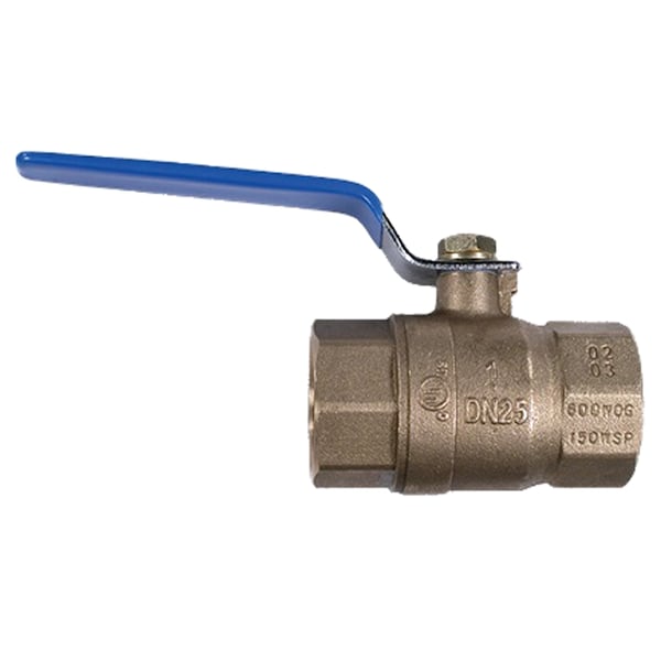 Full Port Brass Ball Valve, 2" FNPT
