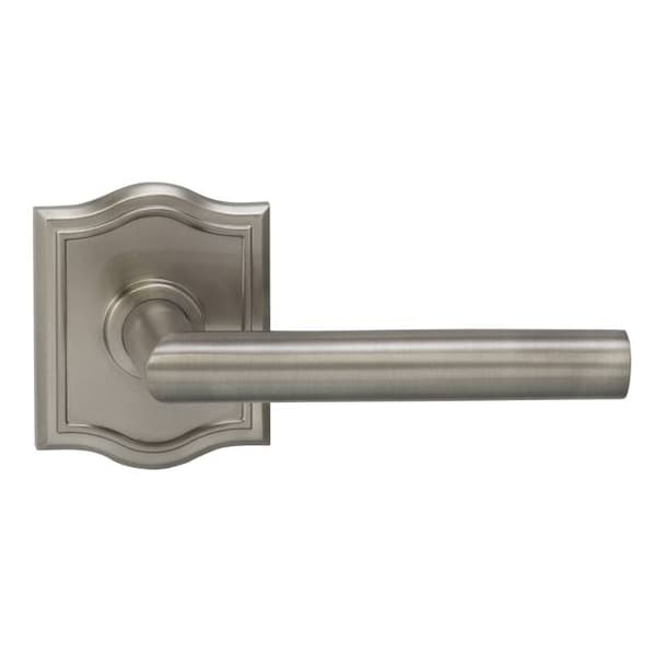 Lever Arched Rose Pass Lever 2-3/4" BS T Strike Satin Nickel 912