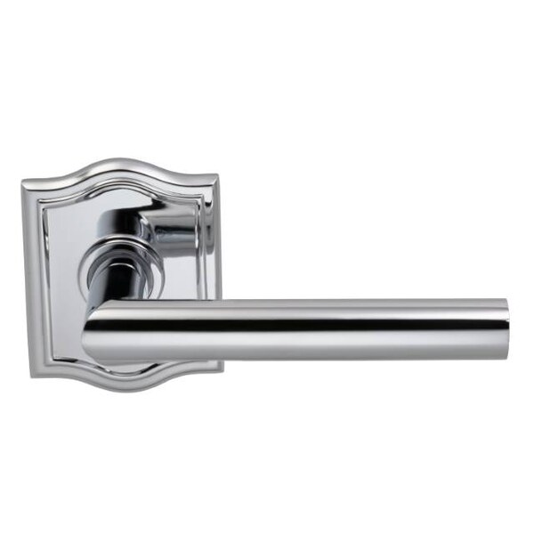 Lever Arched Rose Pass Lever 2-3/8" BS T Strike Bright Chrome 912