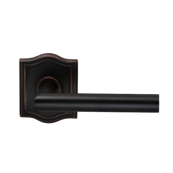 Lever Arched Rose Pass Lever 2-3/8" BS T Strike Tuscan Bronze 912