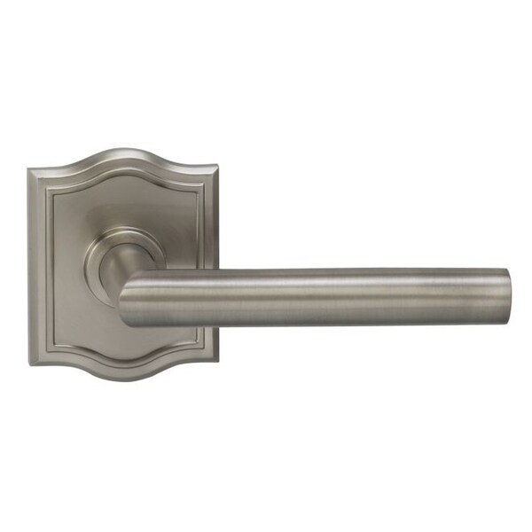 Lever Arched Rose Pass Lever 2-3/8" BS T Strike Satin Nickel 912