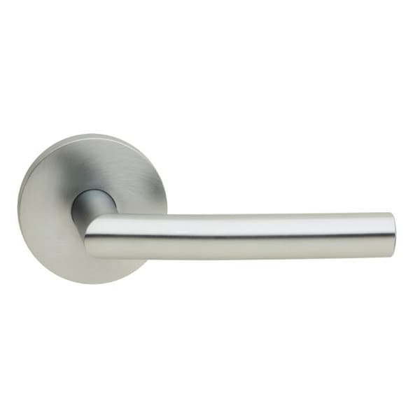 Lever Modern Rose Pass Lever 2-3/4" BS T Strike Satin Chrome 912