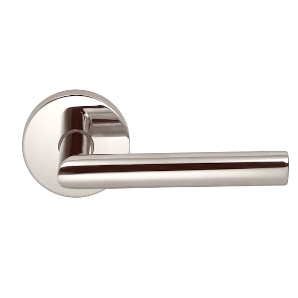 Lever Modern Rose Priv Lever 2-3/4" BS T Strike Bright Nickel 912