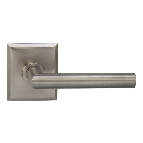 Lever Rectangular Rose Pass Lever 2-3/8" BS T Strike Satin Nickel 912