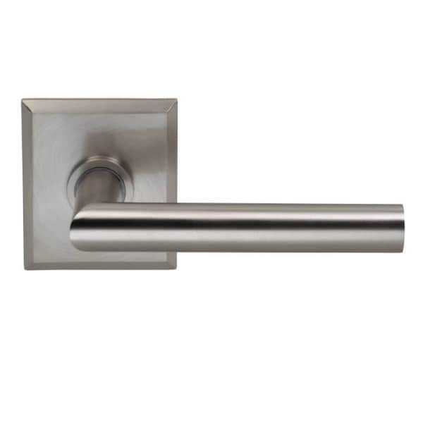 Lever Rectangular Rose Priv Lever 2-3/8" BS T Strike Satin Nickel 912