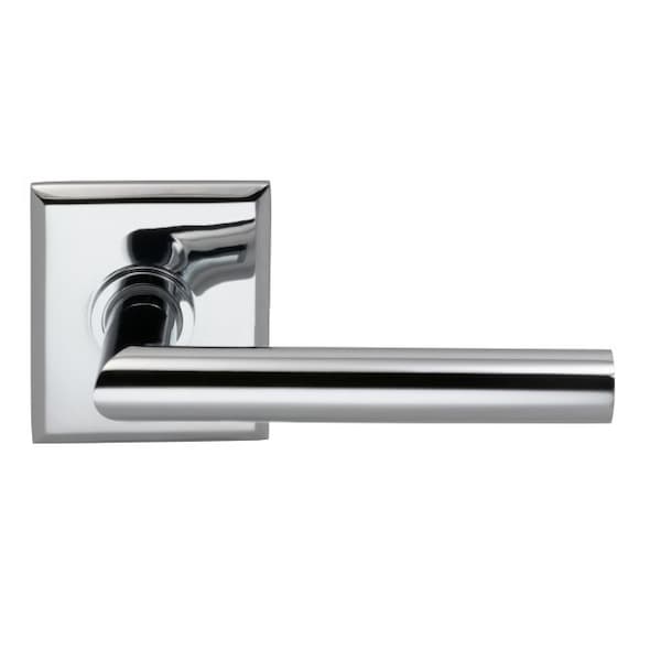 Lever Rectangular Rose Pass Lever 2-3/8" BS T Strike Bright Chrome 912