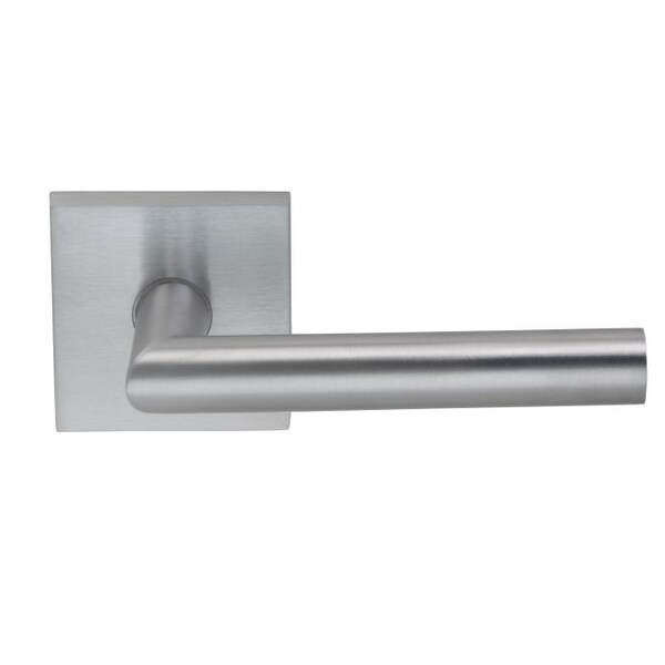 Lever with Square Rose Single Dummy Lever Satin Chrome 912