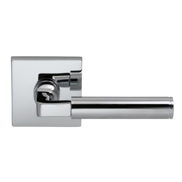 LVR Square Rose Priv 2-3/4" BS Full Lip 1-3/4" Doors BR CH 914