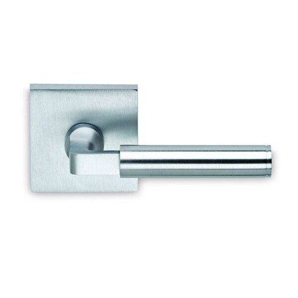 LVR Square Rose Pass 2-3/8" BS Full Lip 1-3/8" Doors Satin Chrome 914