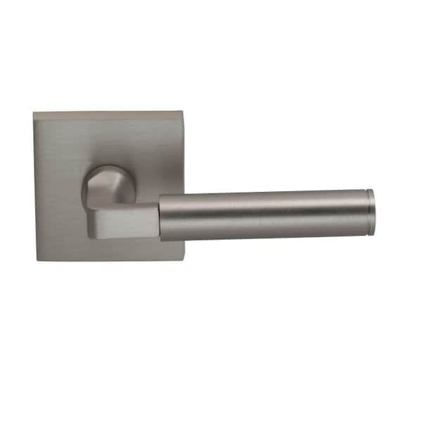 LVR Square Rose Priv 2-3/8" BS Full Lip 1-3/8" Doors Satin Nickel 914