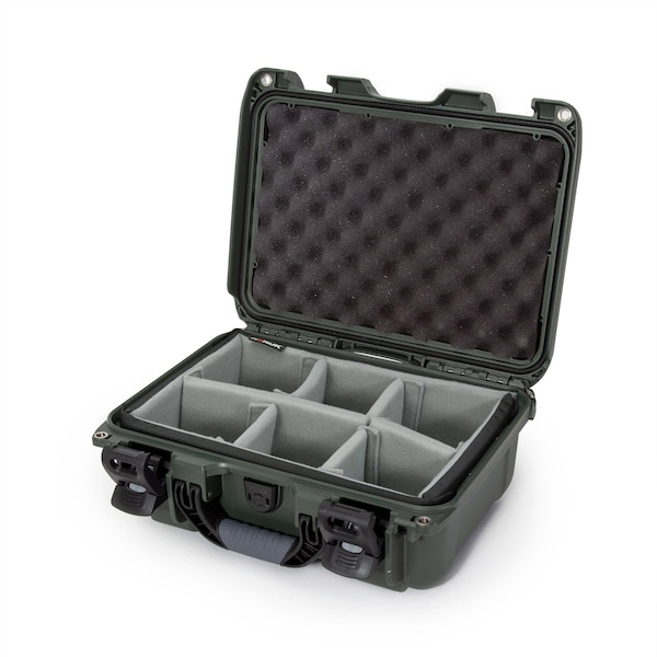 Case with Padded Divider, Olive, 915S-020OL-0A0