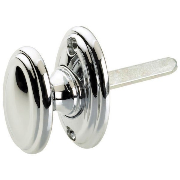 Oval Turn and Rose for Privacy Bolt Bright Brass