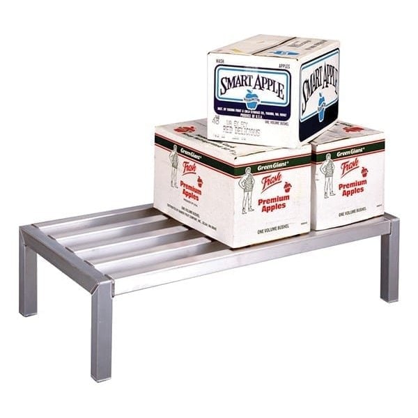 24"W x 48"L x 8"H Alum. Dunnage Rack