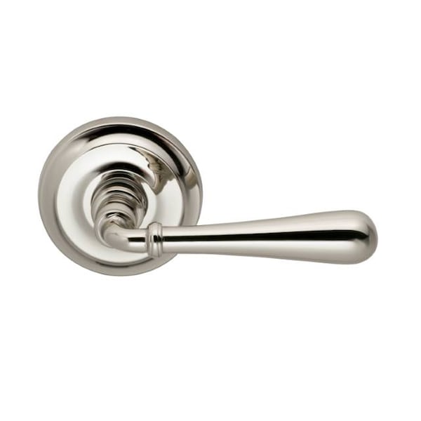 Lever 2-5/8" Rose Pass 2-3/8" BS T 1-3/8" Doors Bright Nickel 918