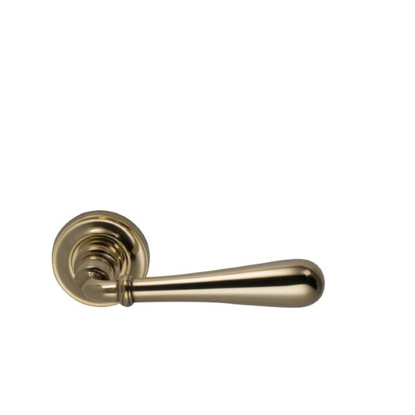 Lever with 1-3/4" Rose Single Dummy Unlacquered Bright Brass 918