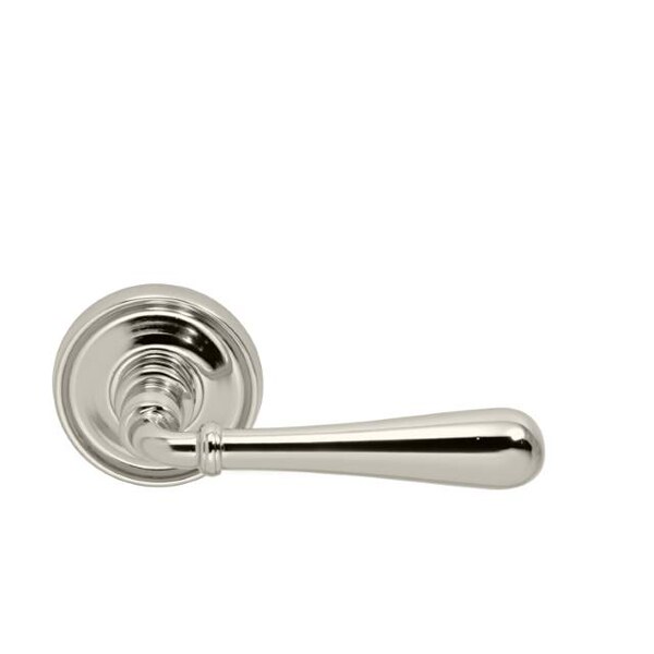 Lever 2-3/16" Rose Pass 2-3/4" BS T 1-3/8" Doors Bright Nickel 918