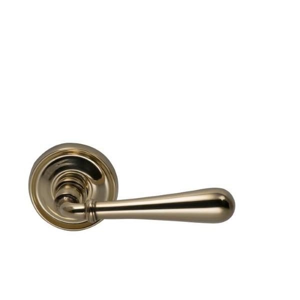 Lever with 2-3/16" Rose Single Dummy Unlacquered Bright Brass 918