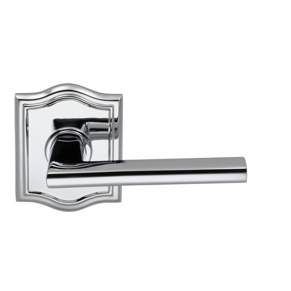 Arched Rose Priv Lever 2-3/4" BS Full Lip Strike Bright Chrome 925