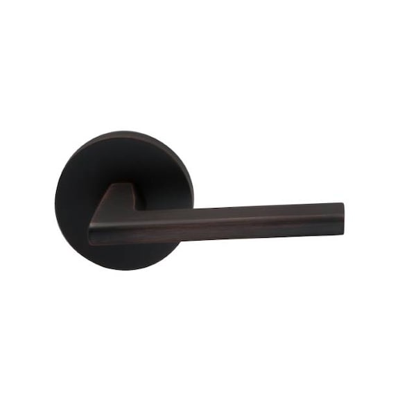 Modern Rose Privacy Lever 2-3/8" Backset, T Strike Tuscan Bronze 925