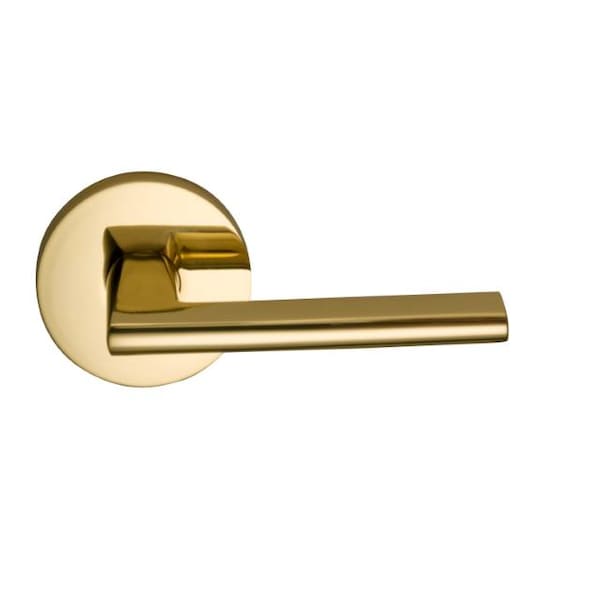 Single Dummy Right Hand Lever Bright Brass 925 with Modern Rose