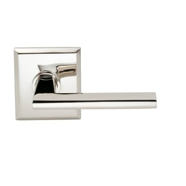 Single Dummy Left Hand Lever Bright Nickel 925 with Rectangular Rose