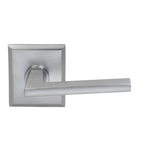 Single Dummy Right Hand Lever Satin Chrome 925 with Rectangular Rose