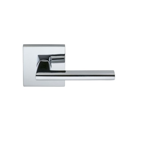 Square Rose Priv Lever 2-3/4" BS Full Lip Strike Bright Chrome 925