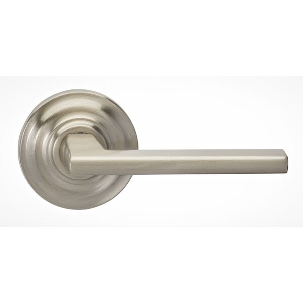 Traditional Rose Pass Lever 2-3/4" BS Full Lip Strike Satin Nickel 925