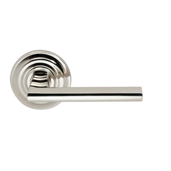 Traditional Rose Pass Lever 2-3/8" BS T Strike Bright Nickel 925