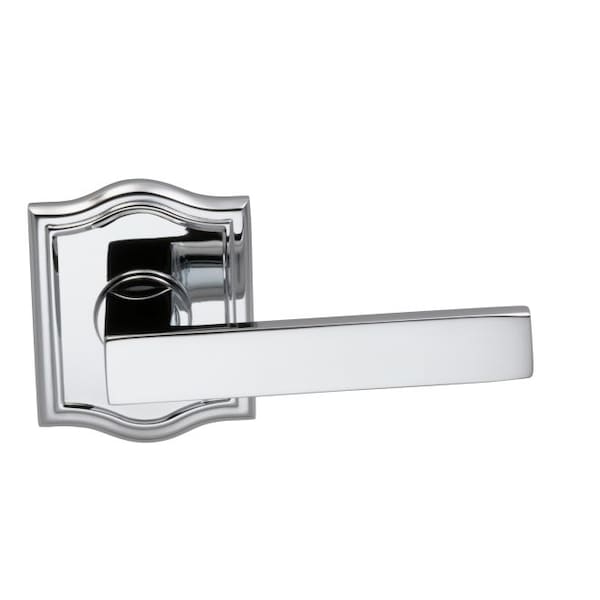 Arched Rose Priv Lever 2-3/8" BS Full Lip Strike Bright Chrome 930