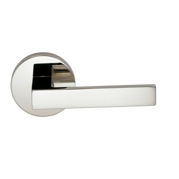 Single Dummy Left Hand Lever Bright Nickel 930 with Modern Rose