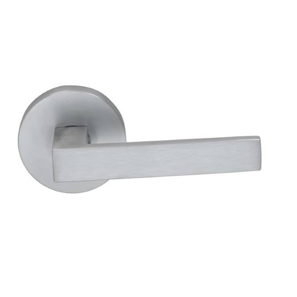 Single Dummy Right Hand Lever Satin Chrome 930 with Modern Rose