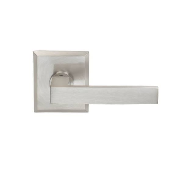 Rectangular Rose Priv Lever 2-3/8" BS T Strike Satin Nickel 930