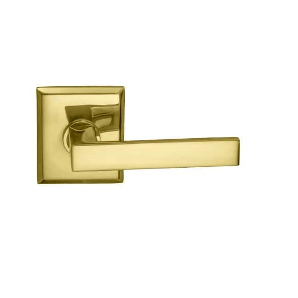 Rectangular Rose Priv Lever 2-3/8" BS T Strike Bright Brass 930