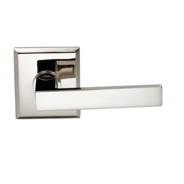 Rose Single Dummy Right Hand Lever Bright Nickel 930 with Rectangular
