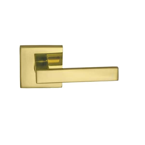 Square Rose Priv Lever 2-3/4" BS Full Lip Strike Bright Brass 930